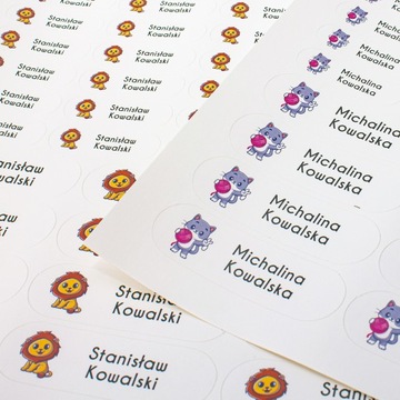 Именные наклейки С ФОТО РЕБЕНКА И ВАШИМИ ГРАФИКАМИ 58 ШТ.