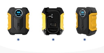 MOCNA POMPKA ELEKTRYCZNA ROWEROWA SPRĘŻARKA 12V 7W1 LCD PREMIUM TURBO 250w