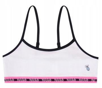 Yo! BAWEŁNIANY STANIK TOP MŁODZIEŻOWY 146-152 M