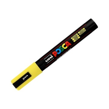 Marker z farbą plakatową Posca PC-5M żółty