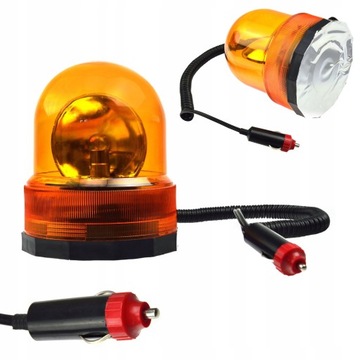 KOGUT LAMPA OSTRZEGAWCZA POMARAŃCZOWA NA MAGNES