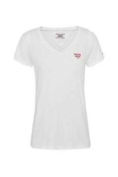 Tommy Jeans T-Shirt Logo V-Neck Tee rozmiar M