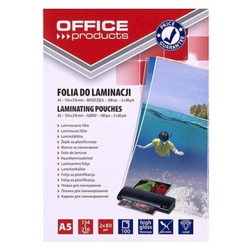 Folia do laminowania A5 2x80mikr 100szt