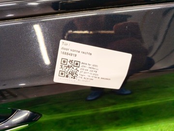 BMW 5 G30 DVEŘE PRAVÝ PŘEDNÍ 475 KEYLESS SHADOWLINE