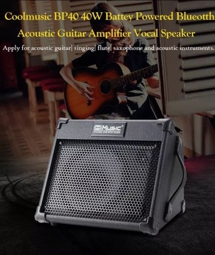 Акустический усилитель с Bluetooth, USB, битой COOLMUSIC BP40