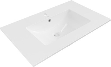 MEXEN ATENA 76 x 46 CM UMYWALKA WPUSZCZANA W BLAT MEBLOWA BIAŁA