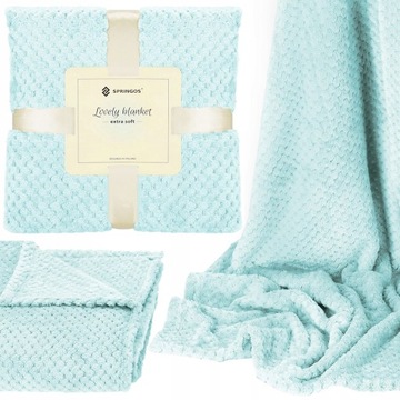 ВОЛОСАТОЕ ОДЕЯЛО МЯГКОЕ МЕХОВОЕ ПОКРЫТИЕ 200Х220 см МЯТА ТЕПЛАЯ