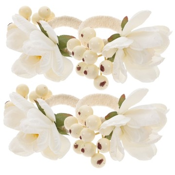 SPRZĄCZKA DO SERWETEK BANKIETOWA BIAŁA 4 SZT