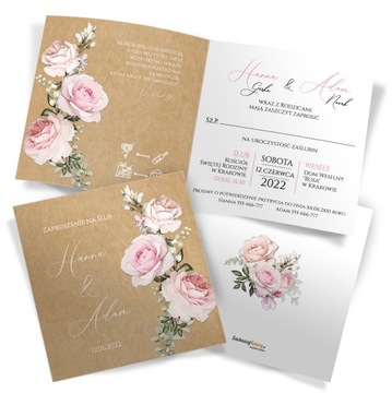 Свадебные приглашения Eco Boho деревенский гламур