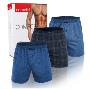 Cornette Bokserki Luźne Bawełniane BM002 Comfort 3pak XL