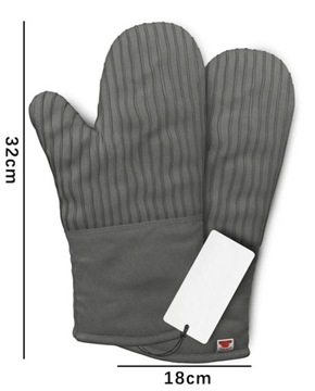 2шт кухонные перчатки для барбекю жаропрочные каминная печь серый у костра