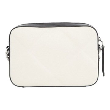 CALVIN KLEIN TOREBKA DAMSKA QUILT CAMERA BAG_CANVAS CZARNA/ECRU