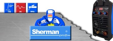 SHERMAN TIG 202P 200A ИНВЕРТОРНЫЙ СВАРОЧНЫЙ АППАРАТ PULS MMA DC HF IGBT 2T 4T