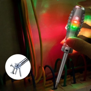 Тестер напряжения, светодиодная отвертка, набор из 2 плоских отверток Phillips