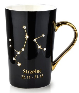 KUBEK znak zodiaku ZODIAK z cyrkoniami STRZELEC