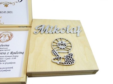 Приглашение к первому причастию для крестных родителей