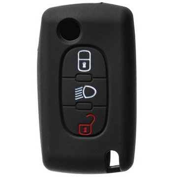 ETUI SILIKONOVÉ POTAH NA KLÍČEK PEUGEOT 207 307 308 407 SW 608 PARTNER