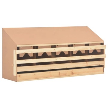 VidaXL Куриное гнездо, 5 отделений, 117x33x54 см,