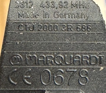 KLÍČEK OVLÁDAČ RYBKA MERCEDES W203 W204 W210 W2111 W212 W220 W164 20003R686