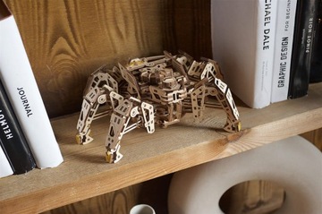 ШАГОВАЯ ДЕРЕВЯННАЯ МОДЕЛЬ HEXAPOD EXPLORER С ПРИВОДОМ ДЛЯ СБОРКИ UGEARS 3D
