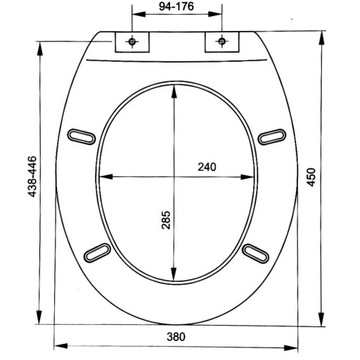 Сиденье для унитаза Multi Paris с медленным закрыванием 05797 Bisk