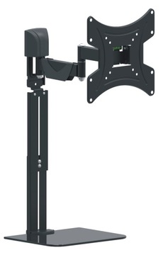 PÓŁKA SZKLANA + WIESZAK OBROTOWY UCHWYT TELEWIZORA