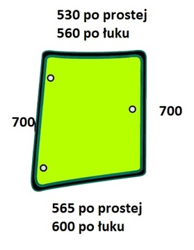 szyba boczna prawa Case JX 55 60 65 70 75 80 85 90