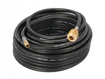 WĄŻ PNEUMATYCZNY GUMOWY 10*6MM 15M OKUTY 40461 AIRPRESS