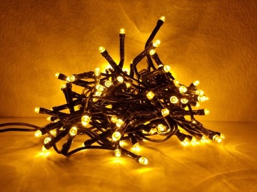 РОЖДЕСТВЕНСКИЕ ОГНИ 100 СВЕТОДИОДОВ БЕЛЫЕ НАРУЖНЫЕ ОГНИ В ПОМЕЩЕНИИ РОЖДЕСТВЕНСКИЕ ОГНИ