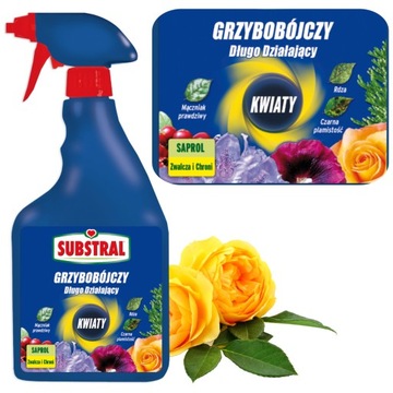 SUBSTRAL Saprol 750ml spray MĄCZNIAK RDZA CZARNA PLAMISTOŚĆ GRZYBOBÓJCZY