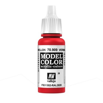 Model Color 028 Vallejo 70.909 Vermillion 17ml