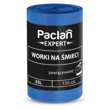 Пакеты для мусора Paclan Expert Связанные 35 л 150