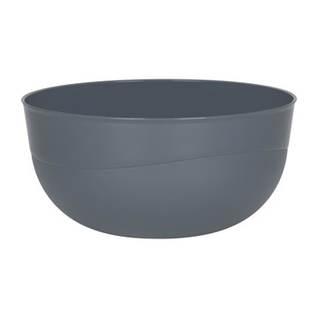 МИСКА КУХОННАЯ ПЛАСТИКОВАЯ ДЛЯ ЕДЫ С КРЫШКОЙ 0.7Л 14СМ C СЕРАЯ