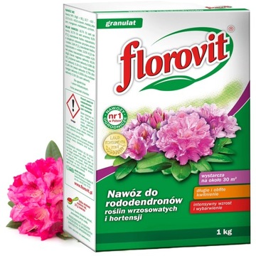 NAWÓZ DO RODODENDRONÓW ROŚLIN WRZOSOWATYCH HORTENSJI FLOROVIT 1KG