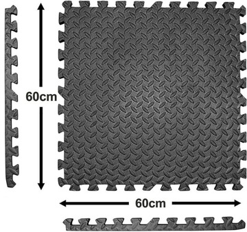 КОВРИК ДЛЯ БАССЕЙНА Подложка Коврик-пазл из пенопласта 6 шт. 60х60см ТОЛЩИНА 1СМ