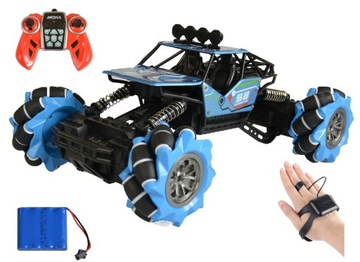 SAMOCHÓD TWISTER ZDALNIE STEROWANY GESTAMI BLUE 2w1 AUTO RC NA PREZENT