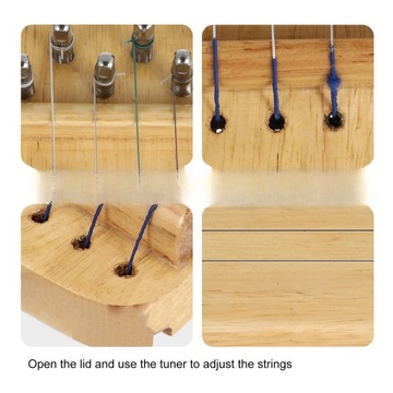NARZĘDZIE DO ĆWICZENIA AKORDÓW TRENER PALCÓW GITARA Z LITEGO DREWNA