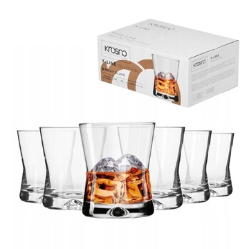 SZKLANKI DO WHISKY DRINKÓW 290ml ZESTAW 6szt GRUBE