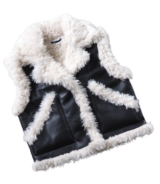 TOPSHOP_Faux Shearling Vest_kamizelka futrzana_M