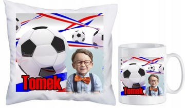 Foto PODUSZKA+KUBEK zestaw z zdjęciem imieniem