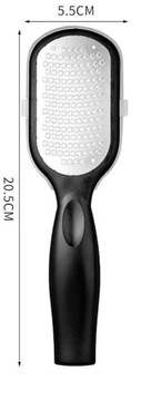 Металлический файл Grate Grater для каблуков Pumicek Scraper с ручкой черной ручкой