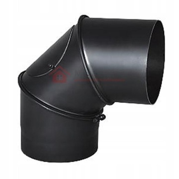 KOLANO PIECOWE KOMIN pieca CZARNE Grube 2mm fi130