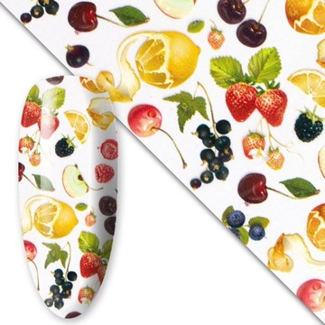 Folia Transferowa Do Paznokci Hybryd Żeli 100cm Just Summer Collection Nr8