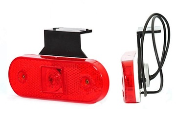 Lampa obrysowa LED do przyczepy naczepy ciężarówki W47 230Z tylna czerwona
