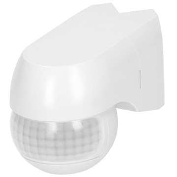 ДАТЧИК ДВИЖЕНИЯ В СУМЕРКАХ НАРУЖНЫЙ СВЕТОДИОДНЫЙ УГЛОВОЙ РЕГУЛИРУЕМЫЙ 1200ВТ БЕЛЫЙ IP44