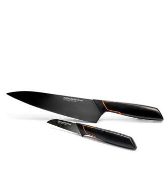 FISKARS EDGE НАБОР ИЗ 5 НОЖЕЙ В БЛОКЕ ЧЕРНЫЙ