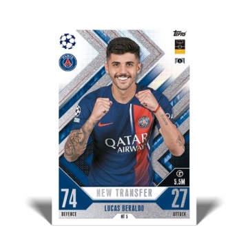 Мультиупаковка обновленных пакетиков футбольных карточек Topps Match Attax Extra 2024