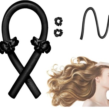 Валик для завивки волос Бигуди Щипцы для завивки НАБОР Шпилька Резинки ЧЕРНЫЕ