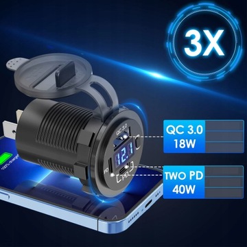 АВТОМОБИЛЬНОЕ ЗАРЯДНОЕ УСТРОЙСТВО БЫСТРОЙ ЗАРЯДКИ QC PD 20W
