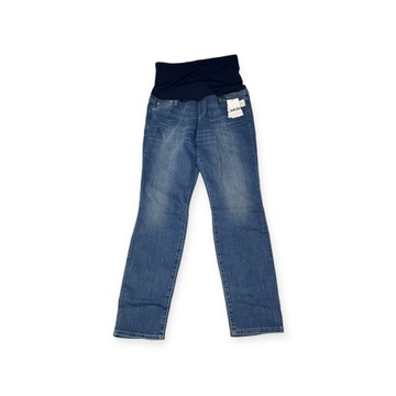 Jeansowe spodnie ciążowe damskie GAP 16